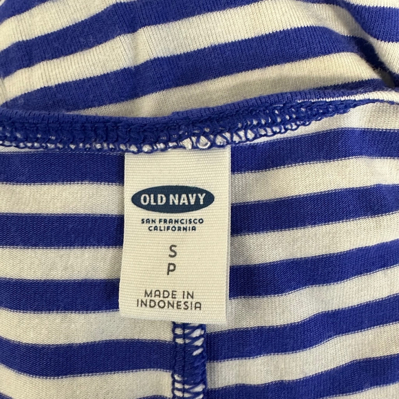 Women's Old Navy Dress Size Small Blue & White Striped Sleeveless - Picture 3 of 8